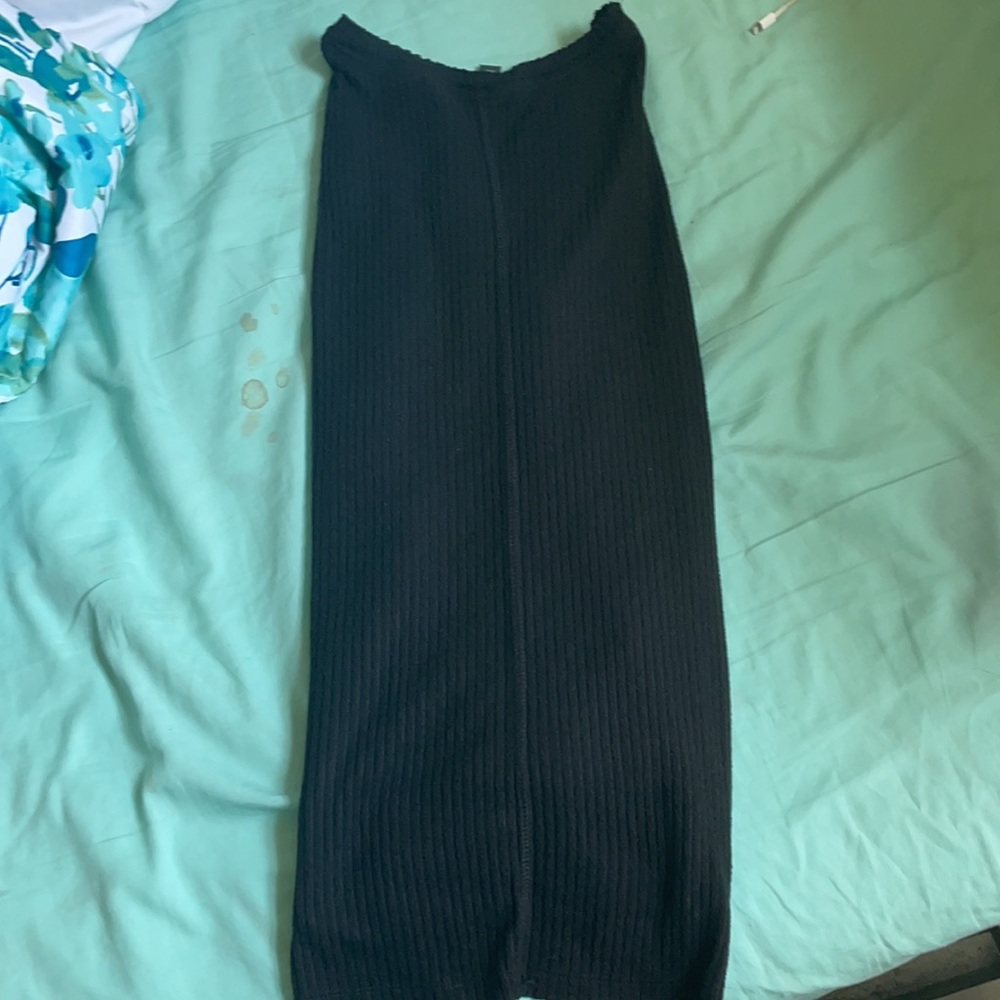 Wild Fable Ribbed Black Top - Picture 3 of 3